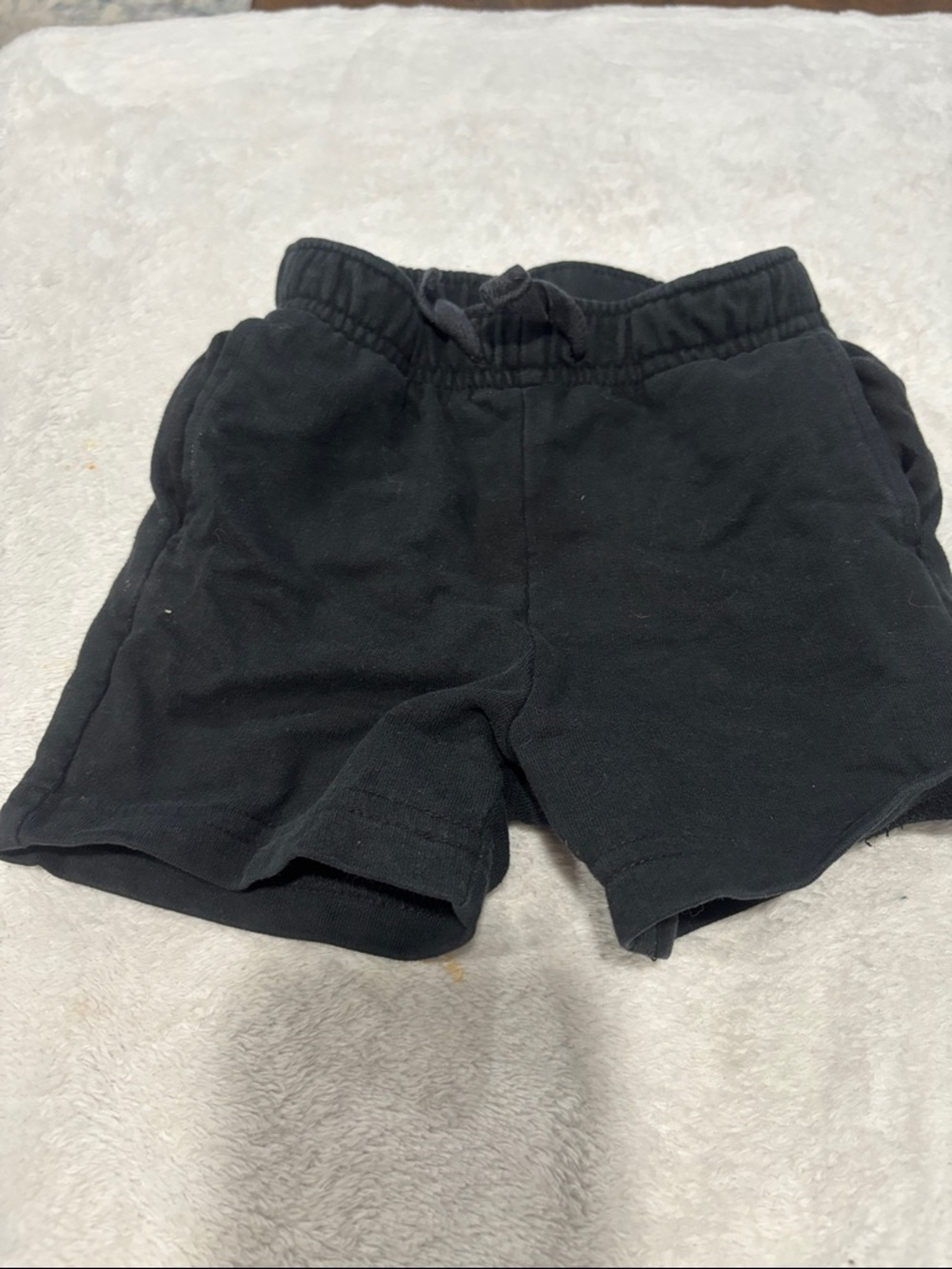 🟢10/$10 - Kids Black Pull-On Cotton Shorts
